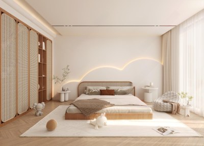 侘寂家居卧室3D模型下载